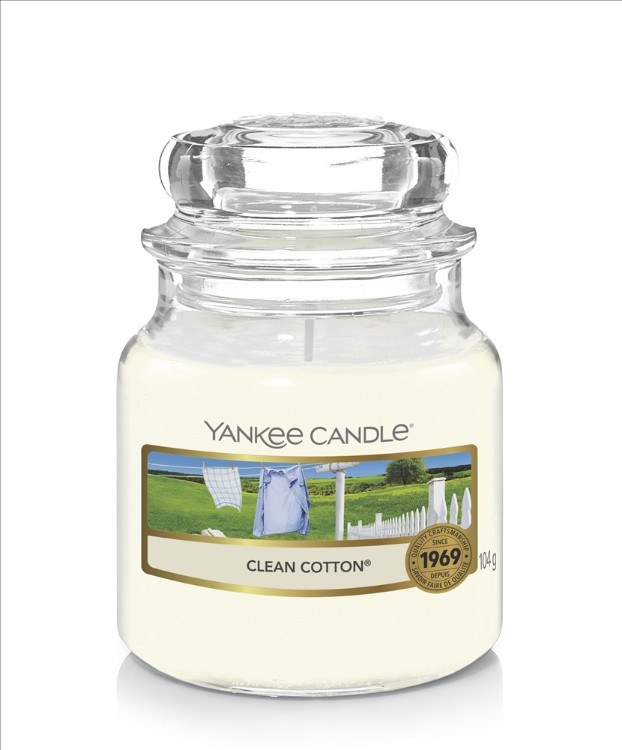 Clean Cotton small Jar (klein/petite)  Yankee Candle Offizielle Website  Schweiz