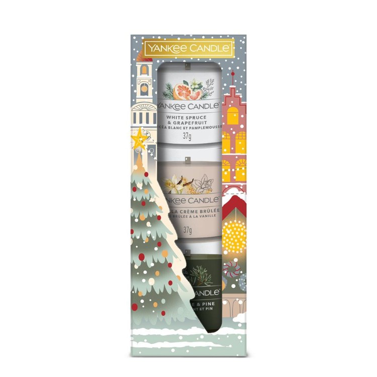 Bild von Passport to the Holidays 3 Filled Votive Gift Set