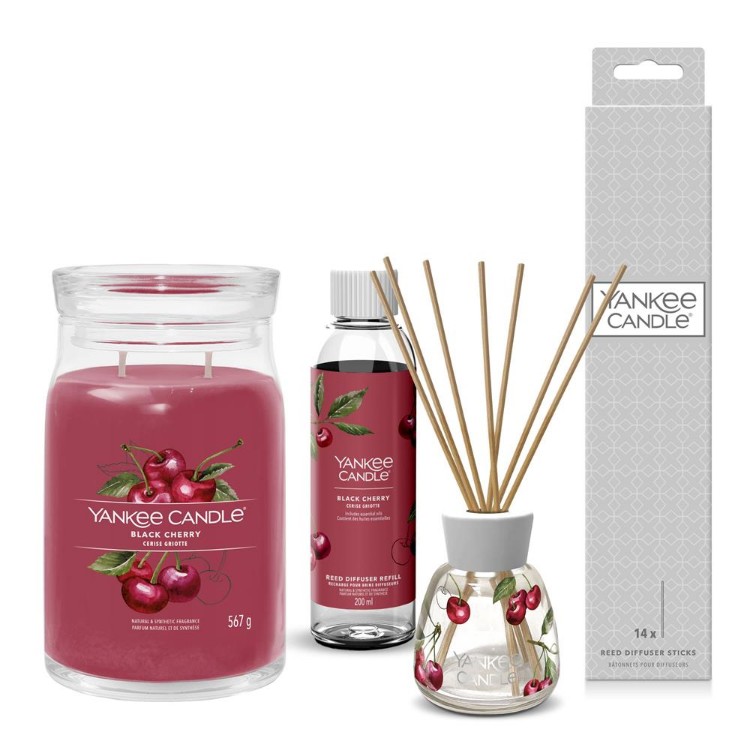 Immagine di Black Cherry Signature Diffuser & Candle Set