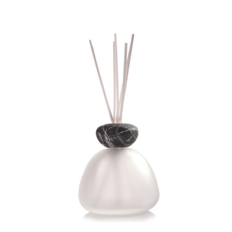 Immagine di Marble Glass Diffuser Frosted Black Cap